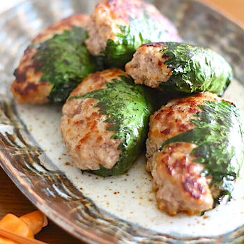 大葉を巻いて香り豊か！豆腐入りみそマヨマーグのレシピ