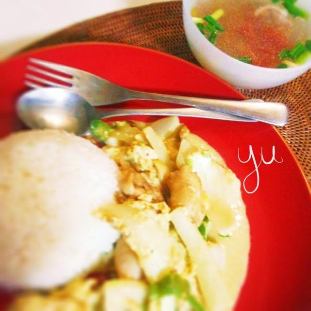 鶏肉と白菜のココナッツカレー