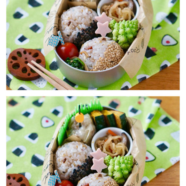 百均のバランで！レタスがなくても彩りアップなお弁当♪