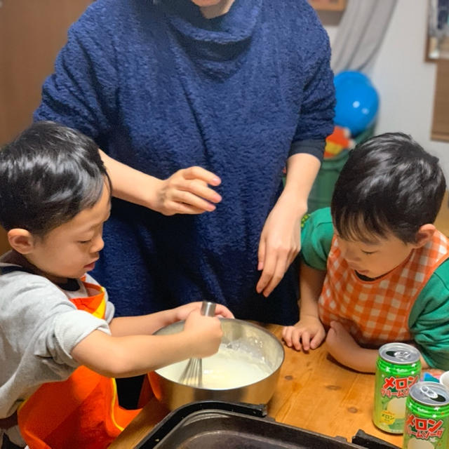 クレープ作って牛乳消費だー