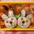 ☆ウサギちゃんの飾り巻き寿司弁当　可愛いキャラ弁☆