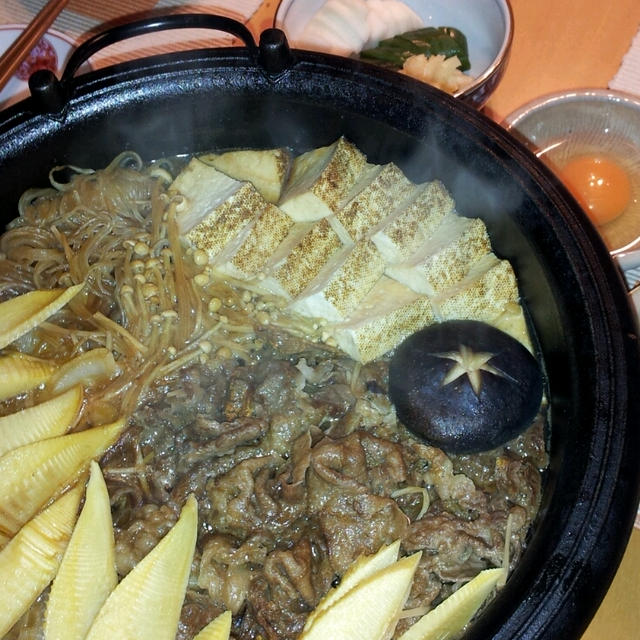 竹の子入りすき焼き