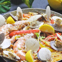 フィデウア…パスタパエリアでひとり晩ごはん♬