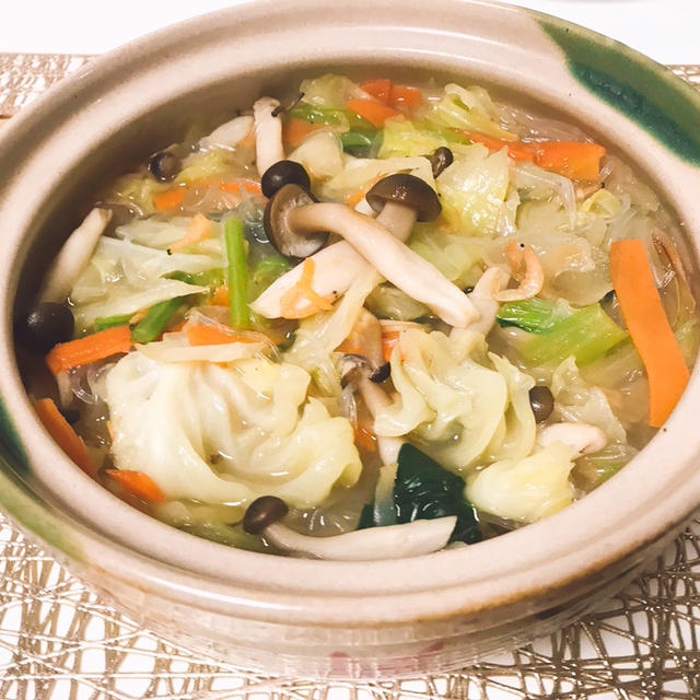 野菜と春雨スープ鍋