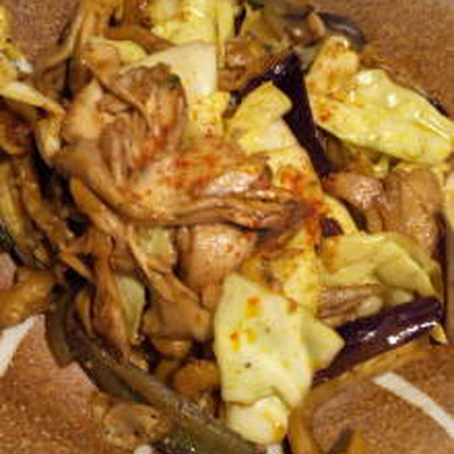 いろいろ野菜のスパイス塩炒め