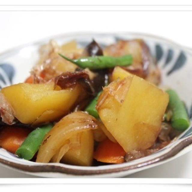 煮っ転がしのおかかまぶし　いかごはん