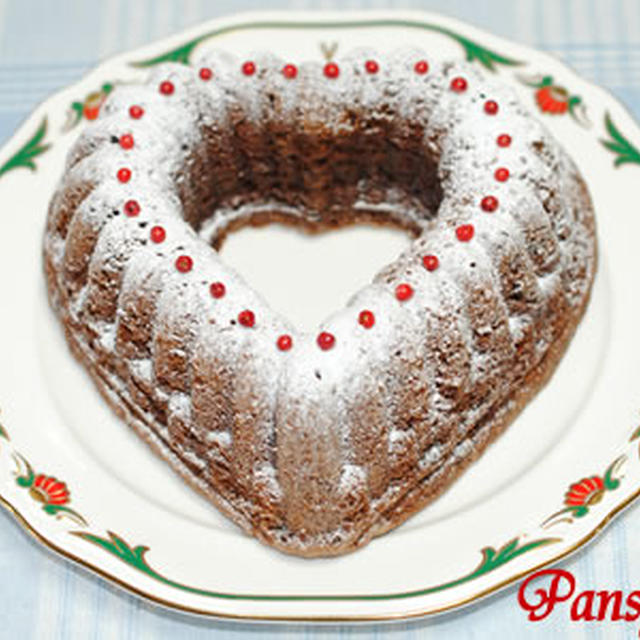シナモン香る ハートのチョコレートケーキ 宝石のような赤はgabanピンクペパー By パンジーaさん レシピブログ 料理ブログのレシピ満載