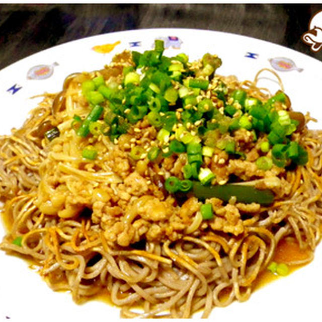 ジンたれ料理「きのこ蕎麦焼き編」