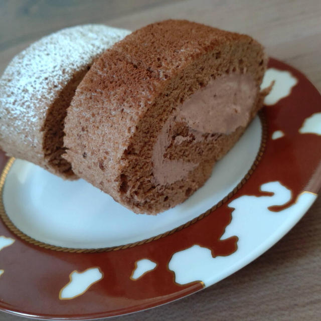 「ココア」ロールケーキのレシピ（25cm×25cm天板利用）