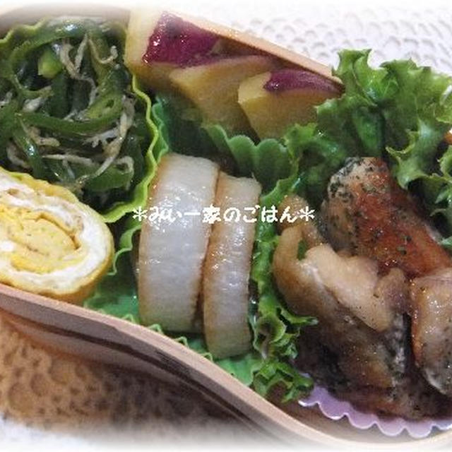 12/5(月)　鶏のカリカリ焼き　と最後の期末試験。