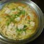 今夜も鍋！！鶏団子ラーメン鍋☆