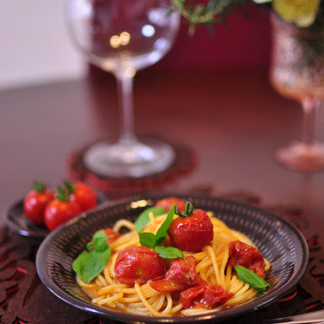 「トマトと味噌のスパゲッティーニ」