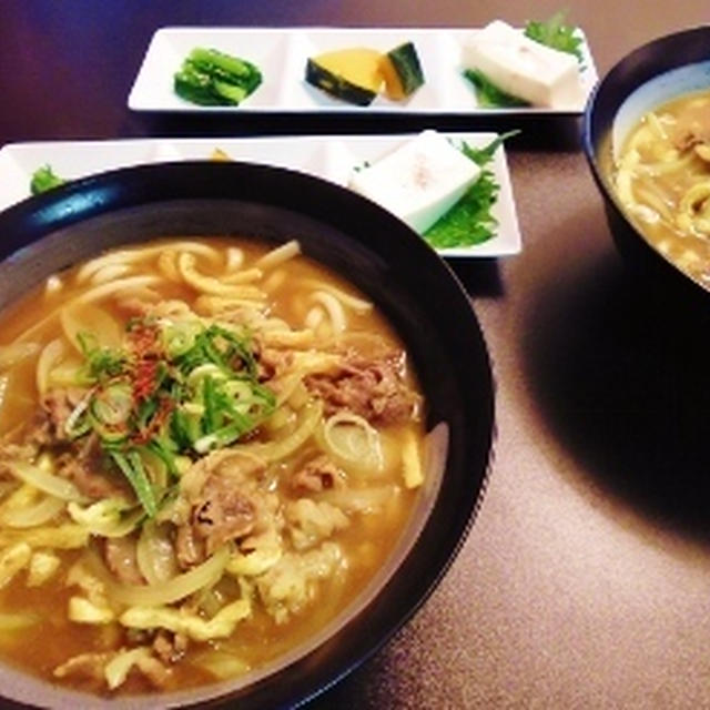 思いを巡らせてこれねで決まったカレーうどん♪☆♪