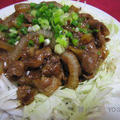 豚肉と玉ネギの甘辛炒め