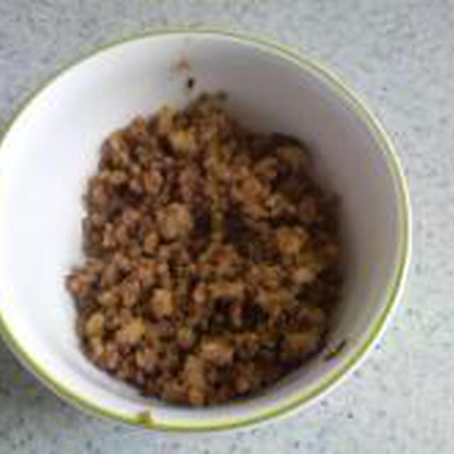 クミン風味の豚そぼろ
