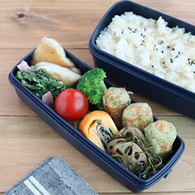 【#高校生弁当】ぶりの青じそベーコン弁当♪