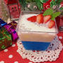 【ライトブルーX'mas】ヨーグルトonソーダゼリー♡♡
