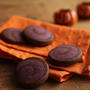 ハロウィンに♪紫芋とココアのグルグルうずまきクッキー