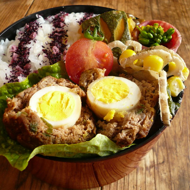 うずらのスコッチエッグ弁当＆ カフェズキッチン・リンクスさん♪