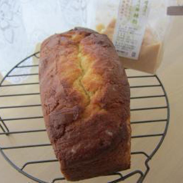 酒粕と桃のパウンドケーキ♪