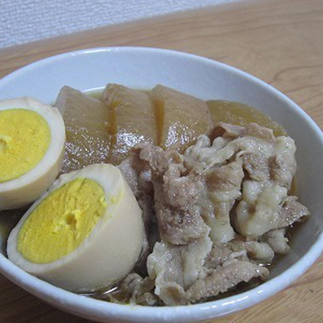 豚バラと大根の煮物❤味付けは焼き肉のたれ！