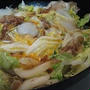 白菜だけでおかか卵とじ