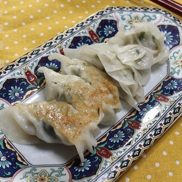 レンコン入りにら餃子♪城下町鶴岡の花見