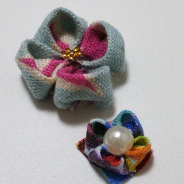 ハンドメイド☆ミニミニつまみ細工を作ったよ