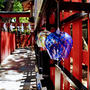 白山神社の風鈴の音が涼しげでした②さすが由緒ある白山神社です♪