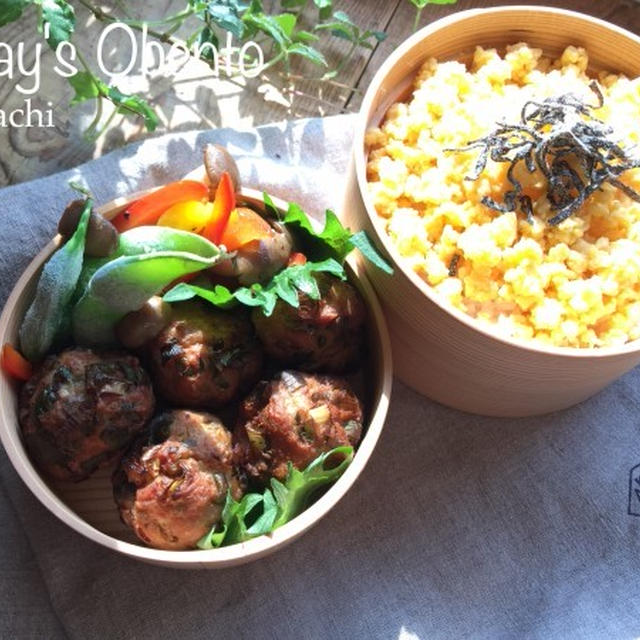 パパの✳︎肉団子弁当♡