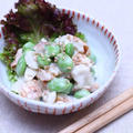 あまった枝豆でツマミ。