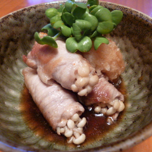 ★　豚肉のえのき巻き　★