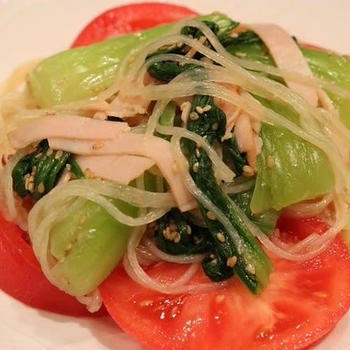レシピ　青梗菜の中華サラダ