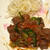 サイコロステーキ（成型肉）で焼き肉風