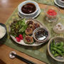 椎茸の肉詰め＆ゴーヤバーグの晩ご飯　と　運よく会えた”カノコユリ”♪
