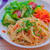 あかり（明太子ふりかけ）で作るパスタランチ