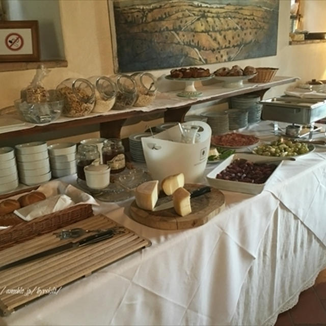 アグリツーリズモの朝食@イタリア旅行4日目