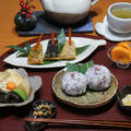 松風焼き、おにぎり　和食の晩ごはん！