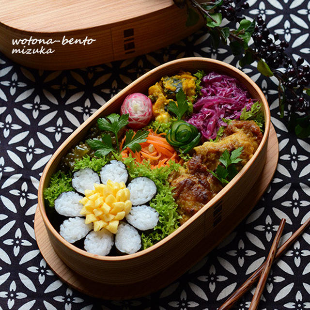 10/14 海苔巻かずの花金弁当