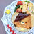 冷凍コロッケ＋フライドポテト＝かわいいわんちゃんキャラ弁
