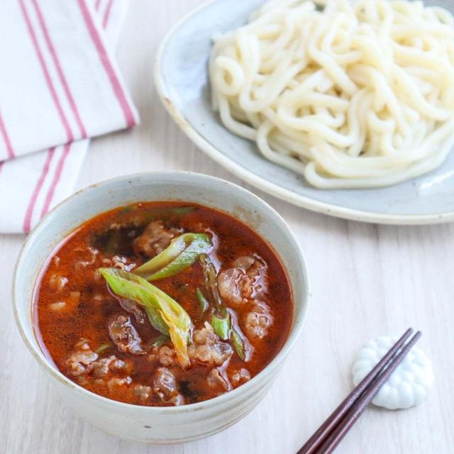 ＊牛肉と長ねぎの旨辛肉うどん＊