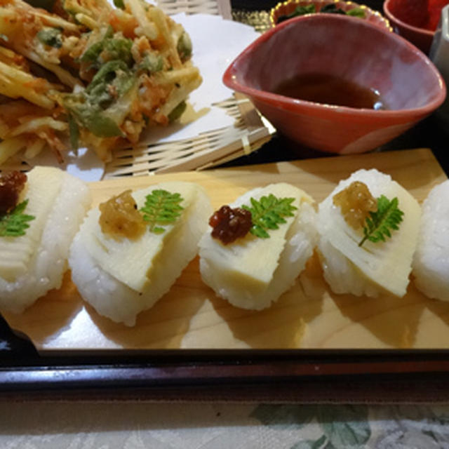 エバラ焼肉のたれ こだわり食感 de　筍のお寿司