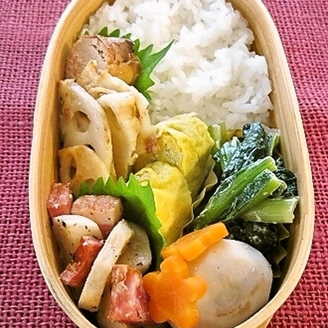 ほぼ菜食弁当。
