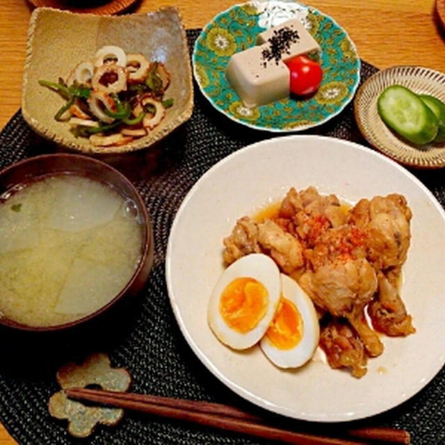 大好物!鶏手羽元さっぱり煮☆レシピあり