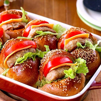 耐熱容器1つでハンバーガー【レシピ付き】