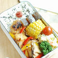 鶏とパプリカのオイスター炒め弁当【お小遣い】