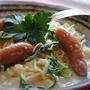 水なし！ 〜インスタントラーメンで　クリームパスタ風 〜