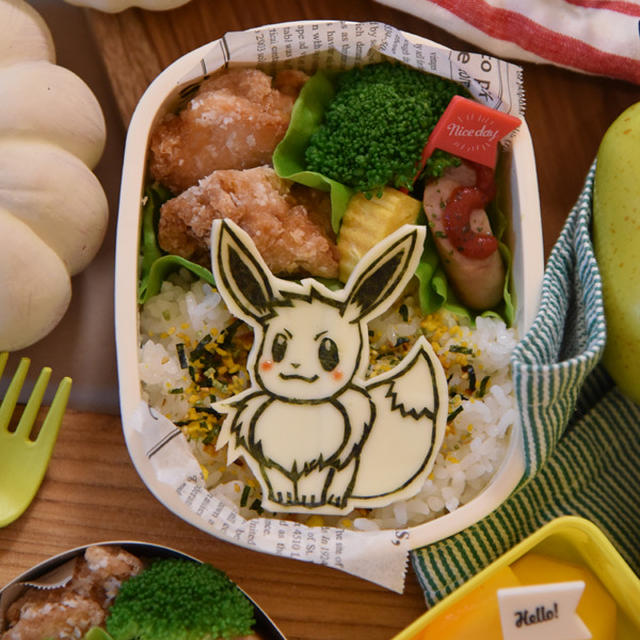 イーブイの海苔アート弁当 By Numayuさん レシピブログ 料理ブログのレシピ満載