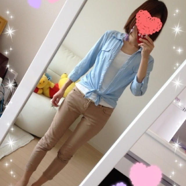 ＊5/22 通勤CODE☆ストライプシャツ×UNIQLOスキニー＊