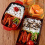 【今日のおべんと】手羽中のラー油煮のお弁当　／　昨日の晩ご飯（病院のあとなのでしょぼしょぼですｗ）
